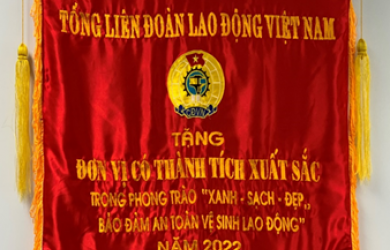 ベトナム労働組合総連合会より労働安全衛生における「優秀賞」を受賞